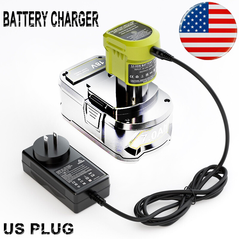 Charger 18V For RYOBI For One Plus High Capacity Lithium-Ion Battery P108 P107
