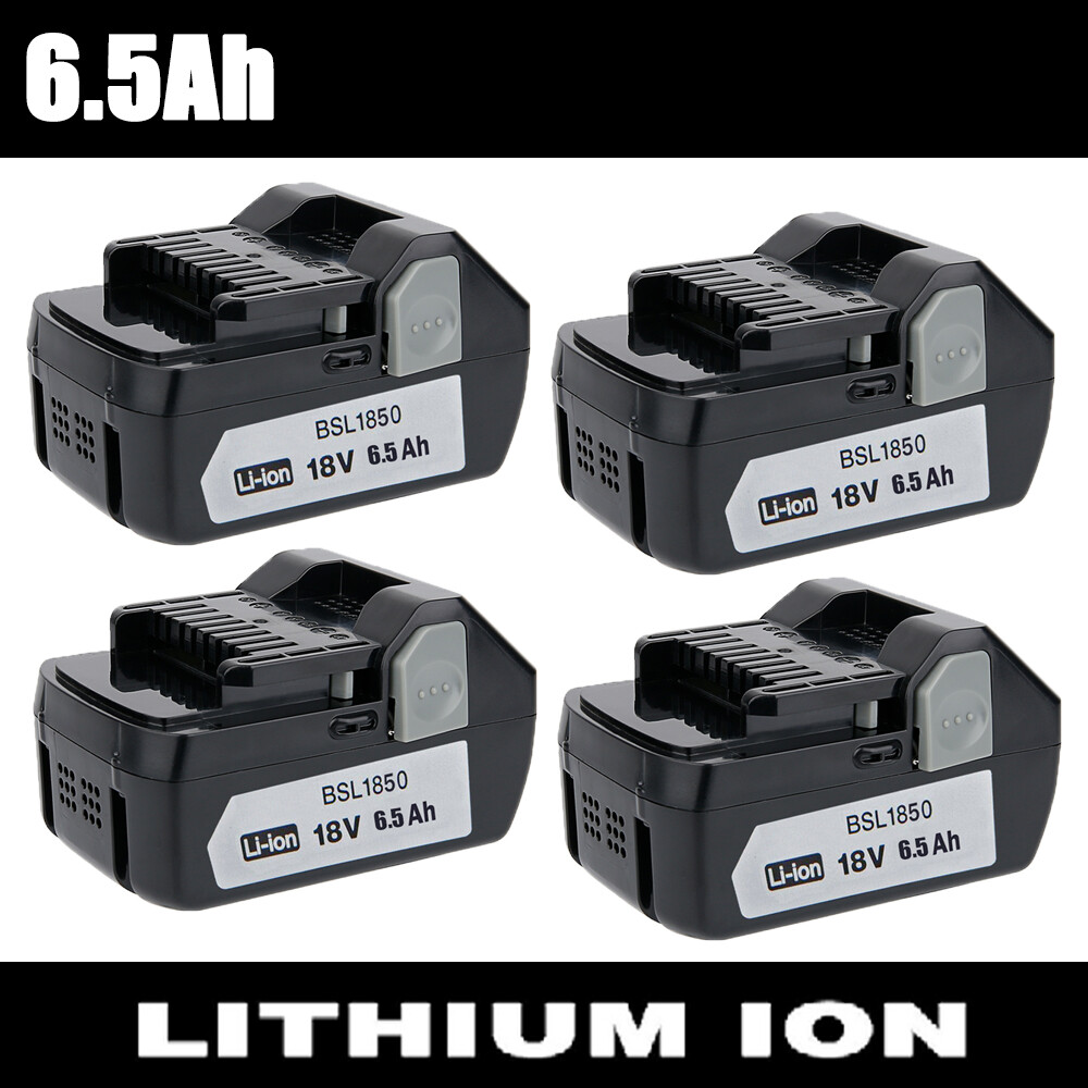 1-4Pack For Hitachi 6.5Ah 18V Battery BSL1850 BSL1840 BSL1830 BSL1815X Li-ion US