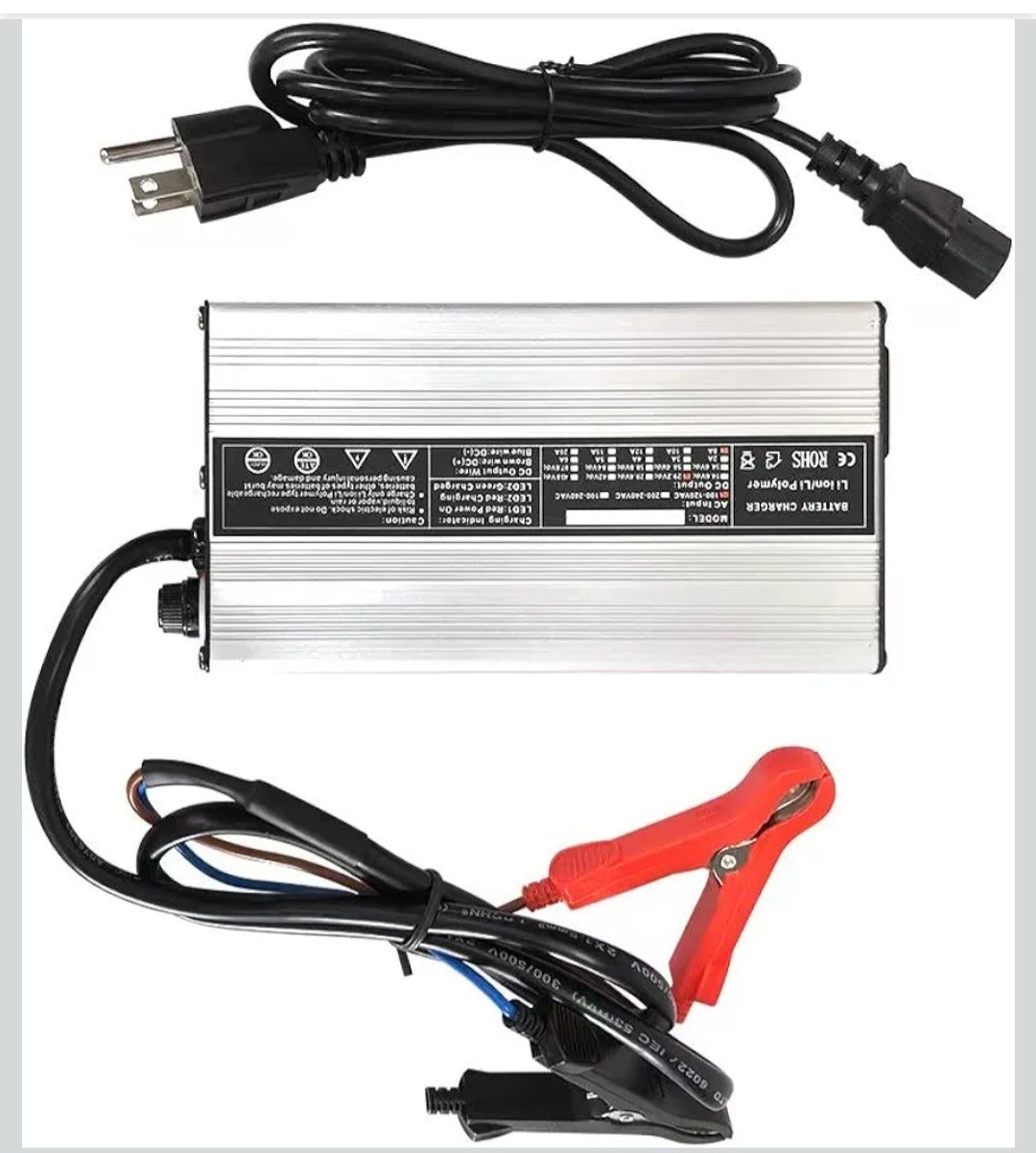 36V / 43.8V 8A Lithium Battery Charger – 110V 120V 400W with Cooling Fan