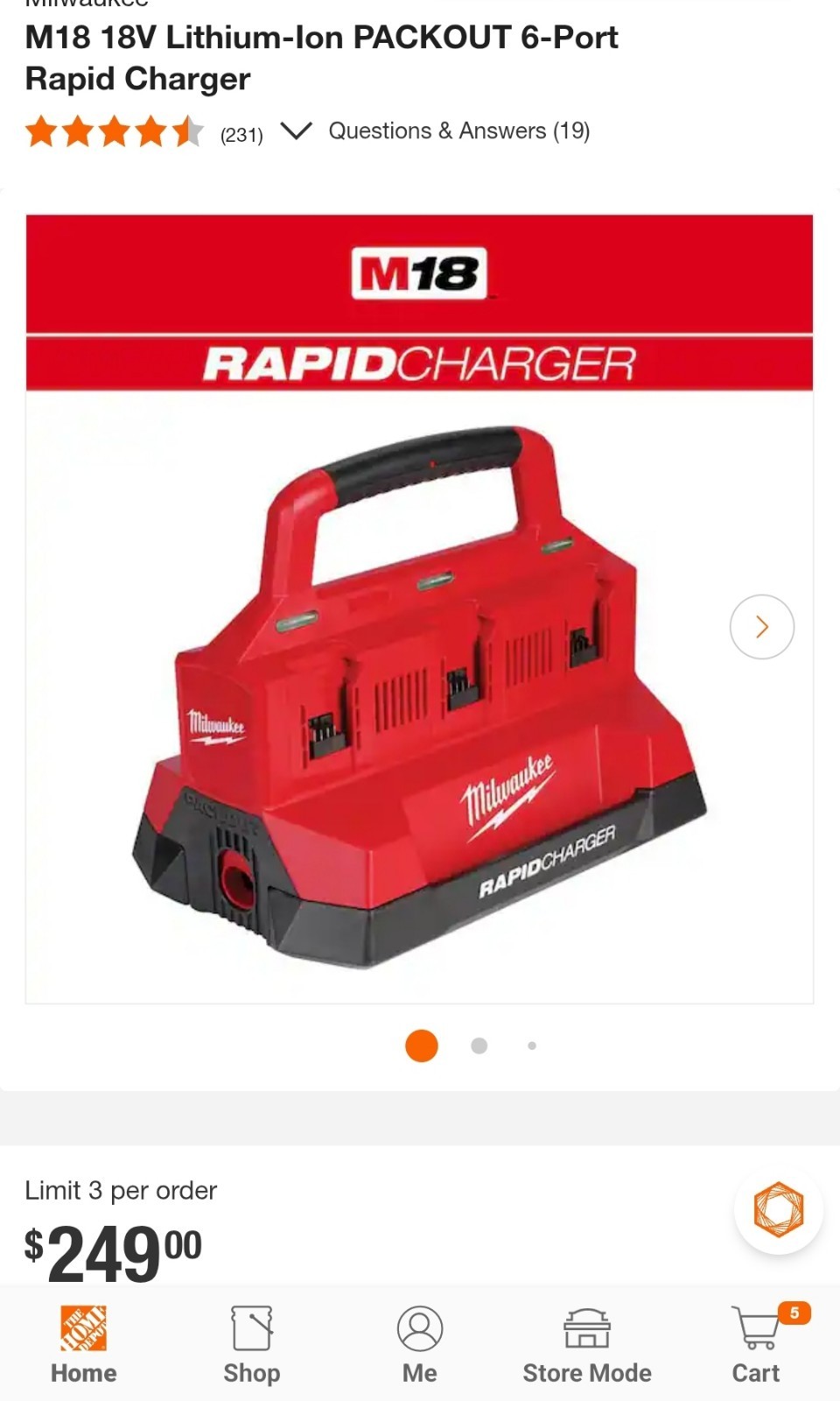 ⭐️NEW⭐️ Milwaukee M18 PACKOUT 6-Port RAPID Charger 48-59-1809