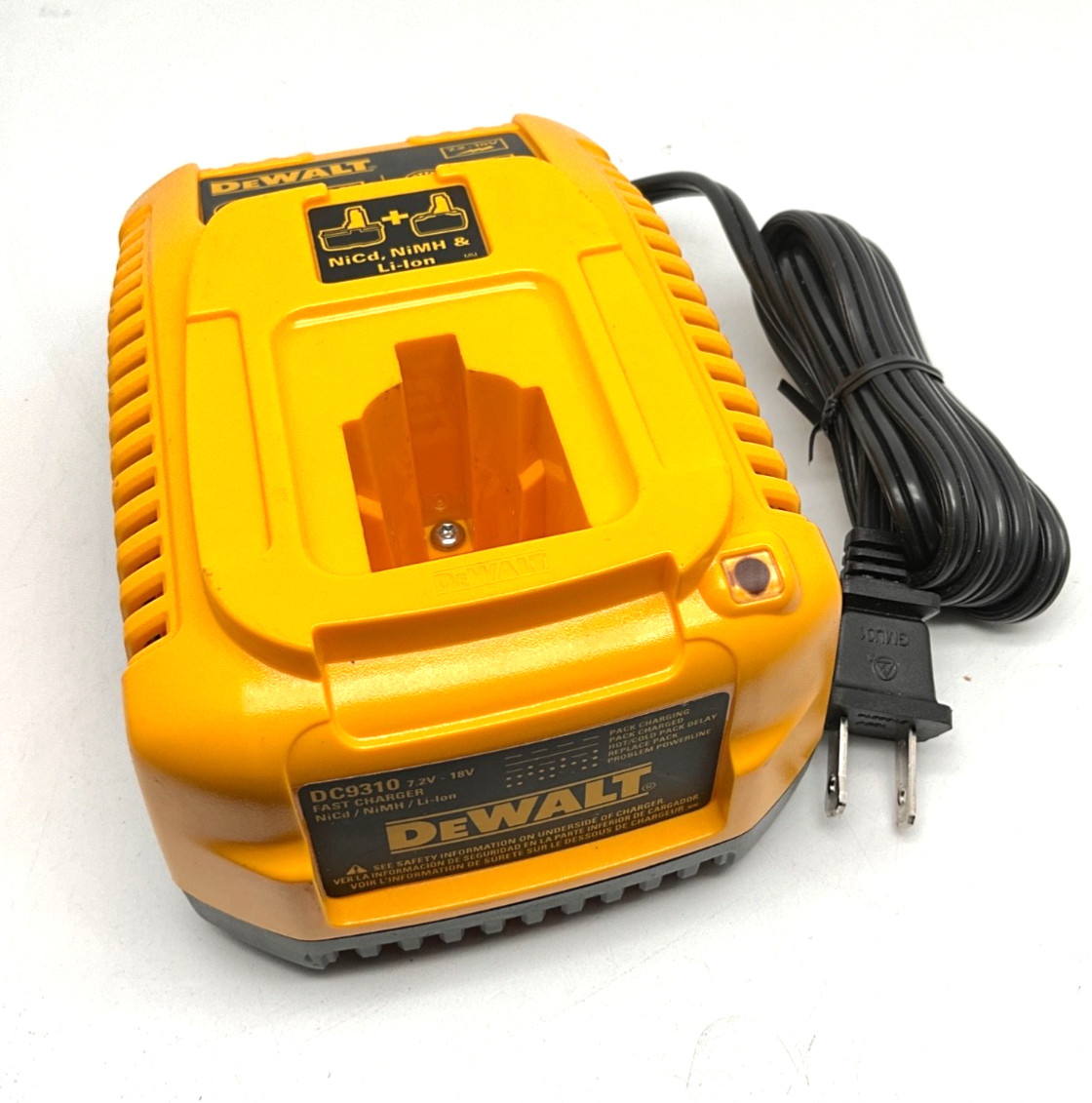 DeWalt OEM DC9310 7.2V~18V Fast (30-60 min) Battery Charger NiCd/NiMh/Li-Ion