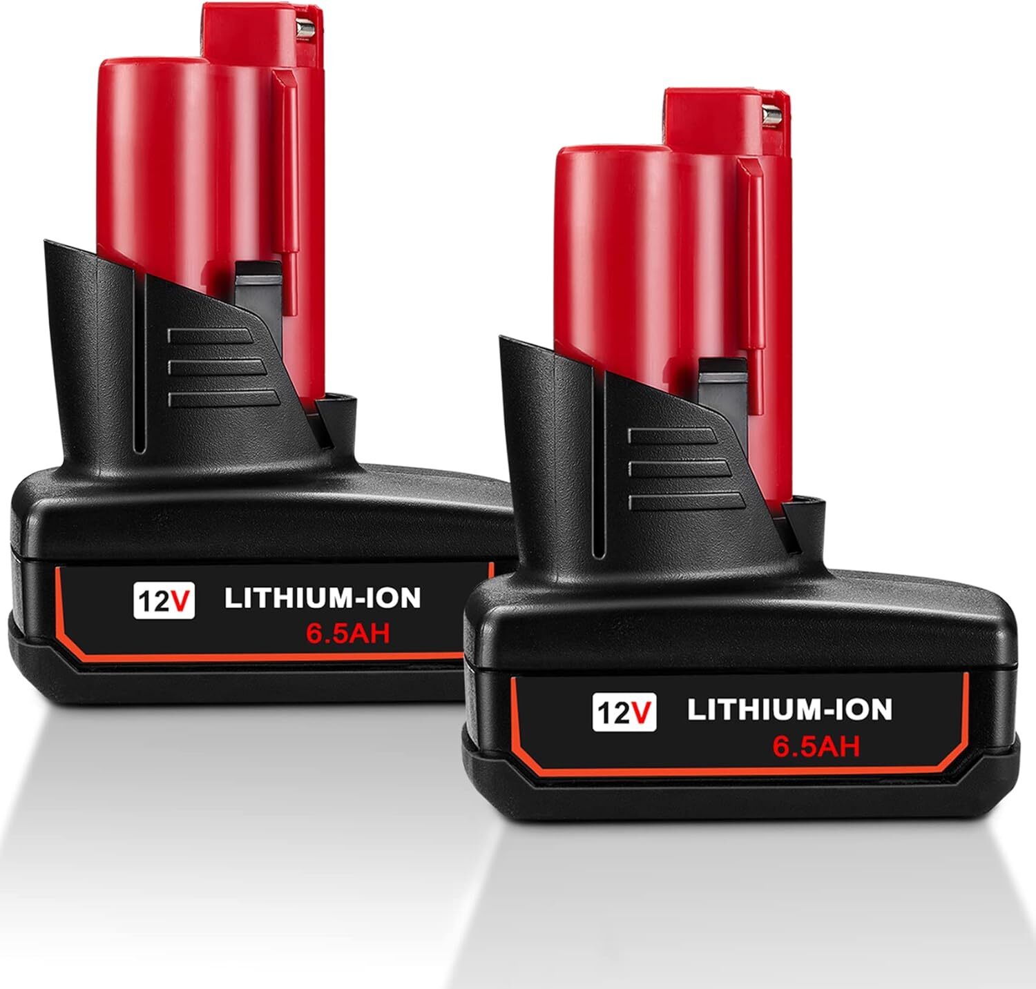 2Pack 6.5Ah Battery For Milwaukee for M12 LITHIUM Extended Capacity 48-11-2460