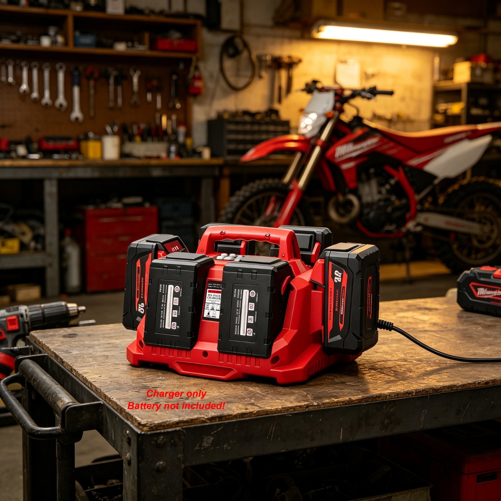 3.5A 6-Port Sequential Fast Charger Compatible with Milwaukee M18 48-59-1806