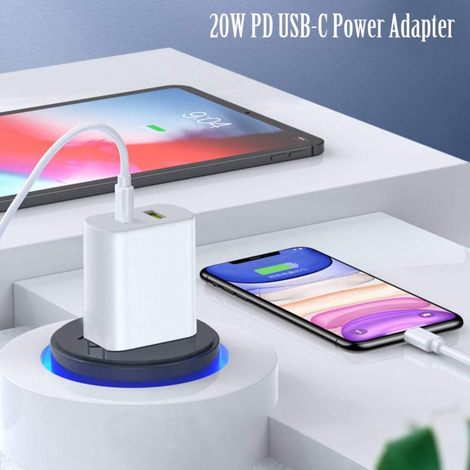 Dengwenqiang 2 Pack Usb C Charger Block Dual Port Type C Wall Charger Charging