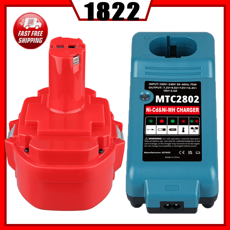 18V 4.8Ah Battery For Makita 1822 1834 1823 1833 1835 PA18 Ni-Mh Battery TOOL