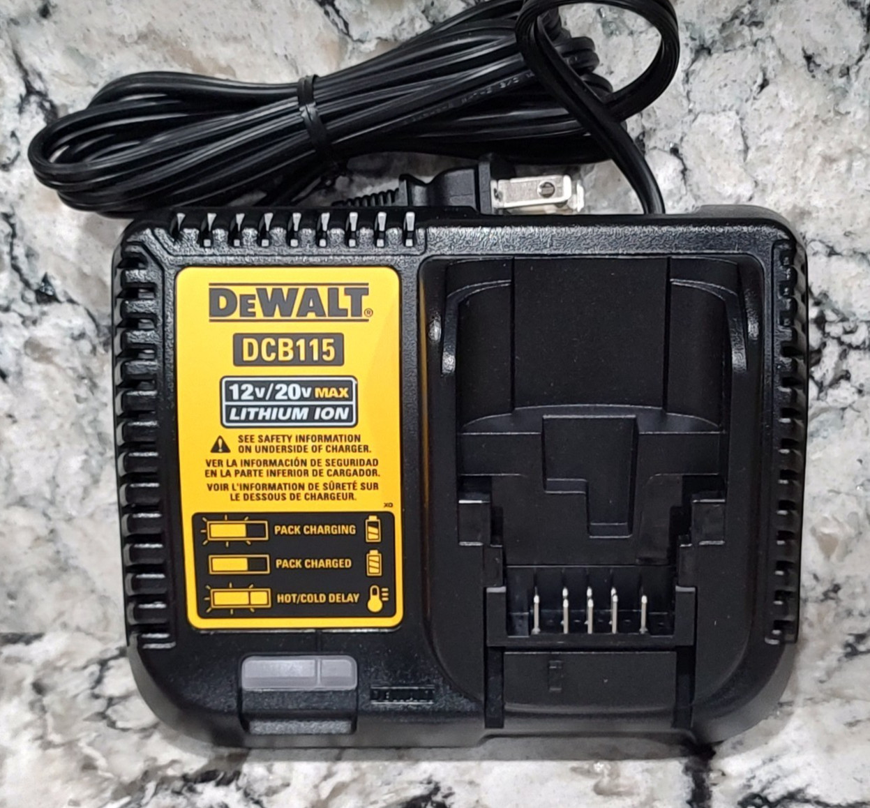 DEWALT DCB115 20V / 12V – ORIGINAL MANUFACTURER LI-ION FAST BATTERY CHARGER