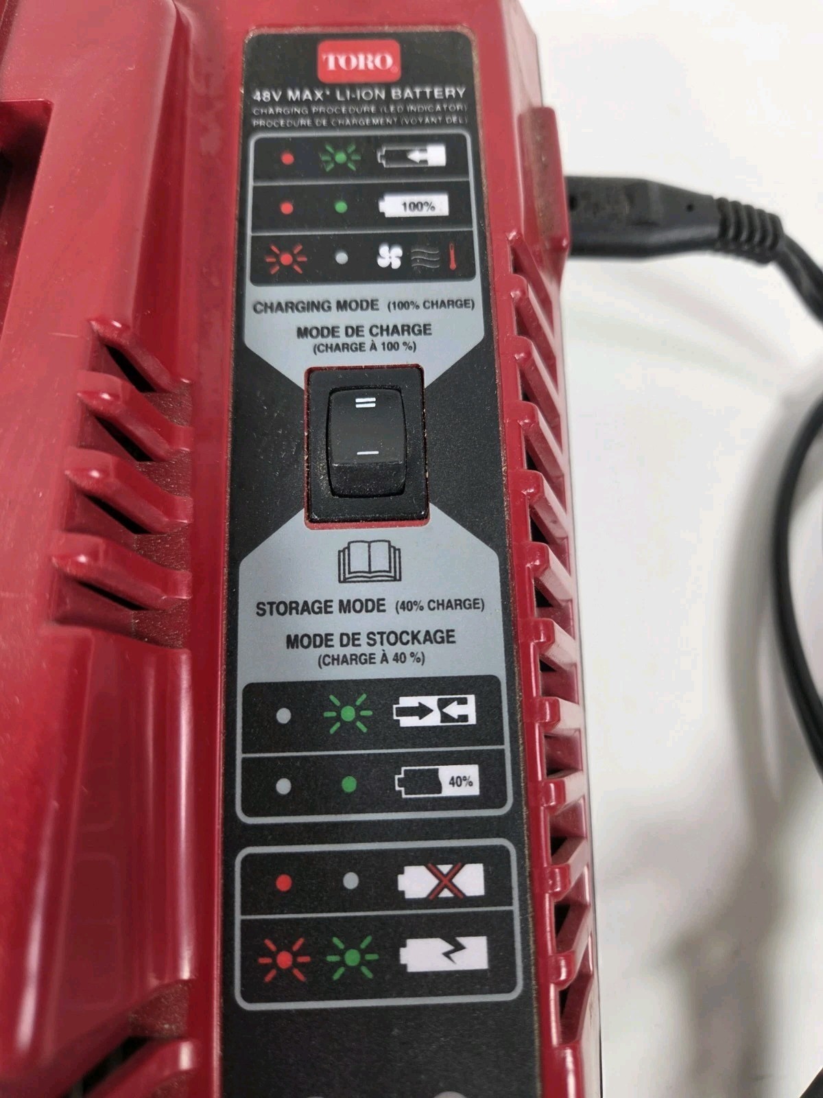 Toro 48V Max Battery Charger Only Lithium-Ion 88507 OEM