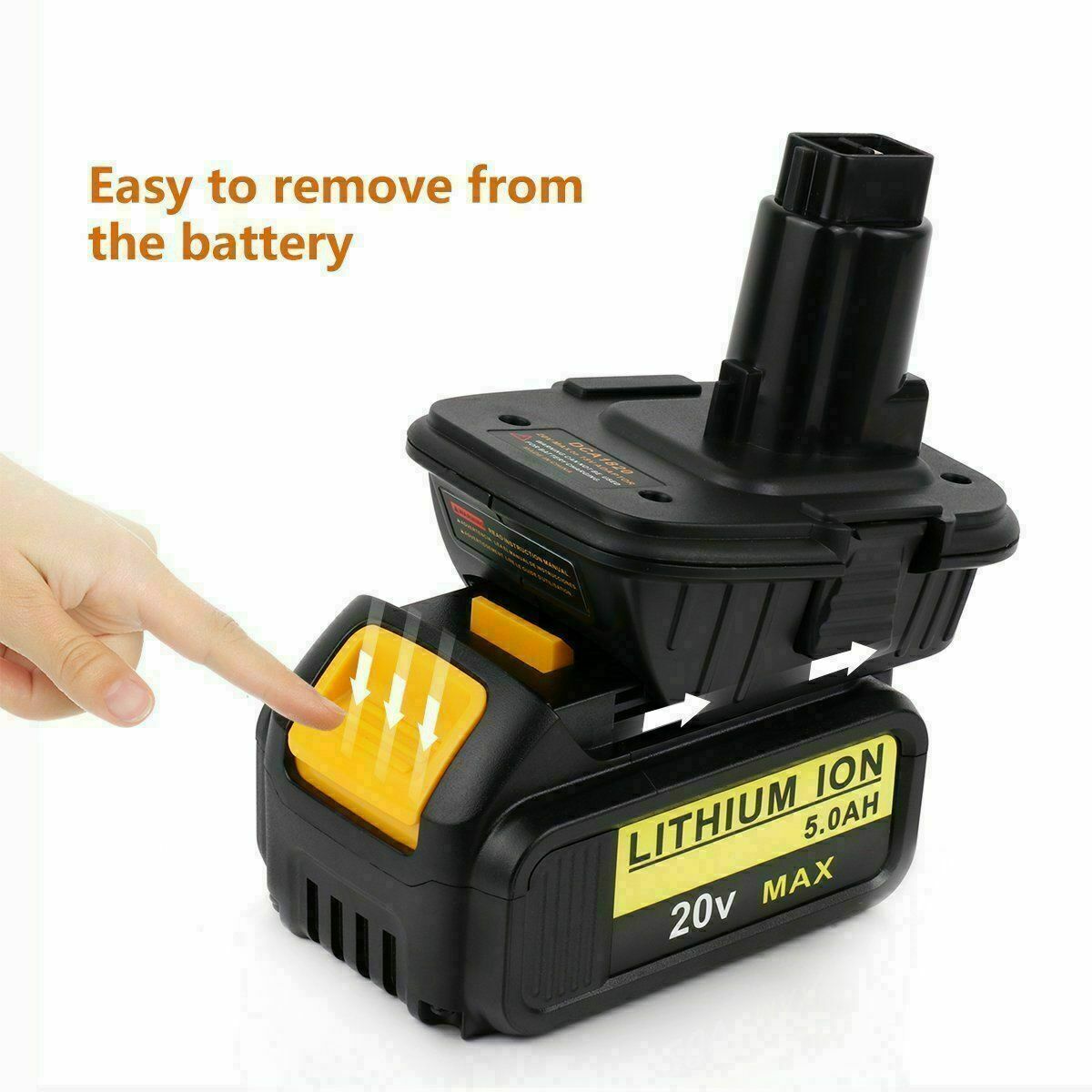 Battery Adapter Converter For DEWALT DCA1820 18V to 20V Li-ion Max DC9096 TOOLS