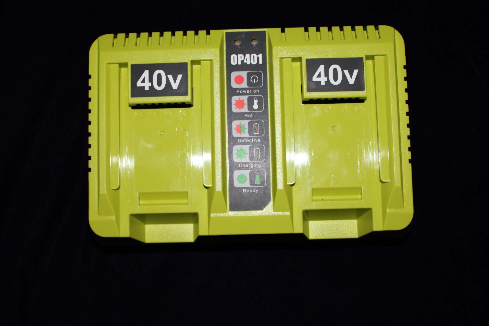 OP401 40 Volt Dual Charger for Ryobi 40V Lithium Battery Rapid Charger