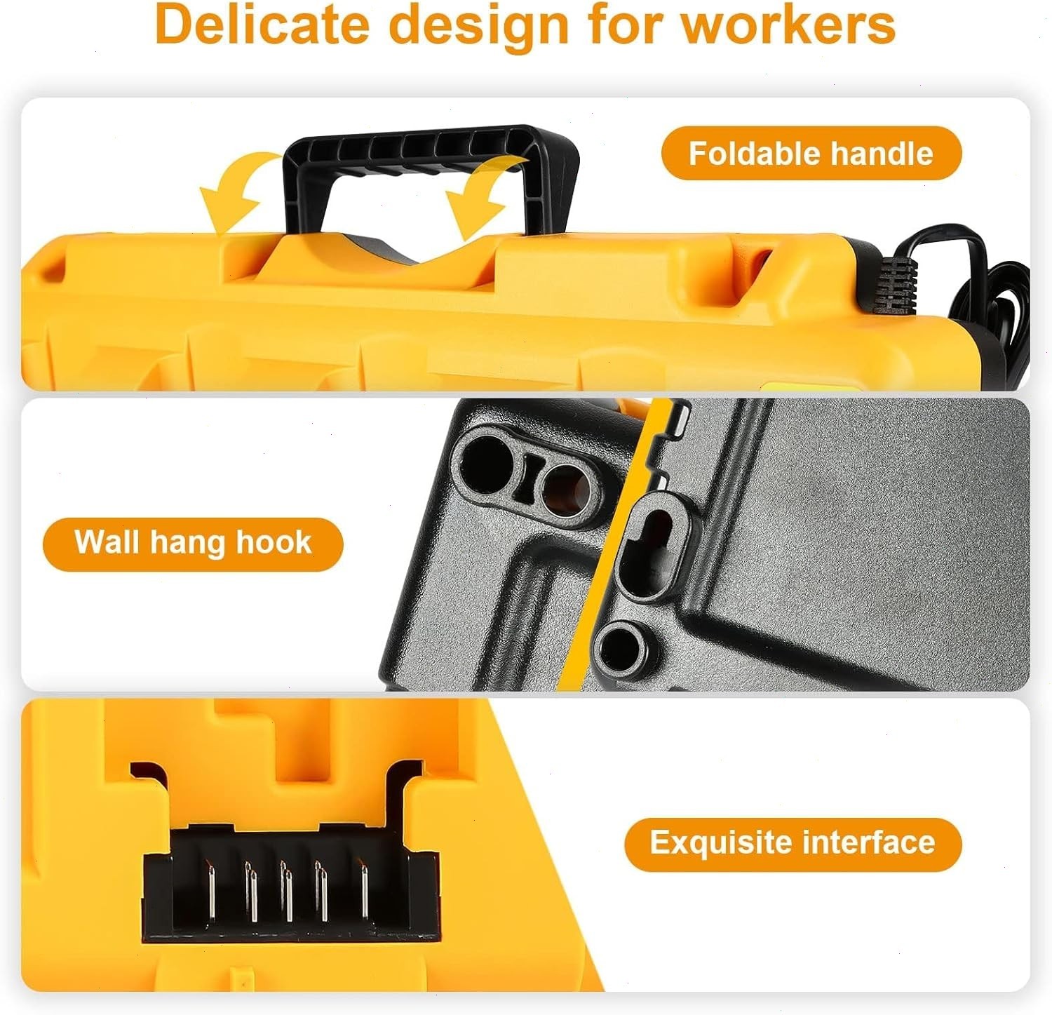 For Genuine DEWALT 4-Port DCB104 Fast Charger 12V/20V Max Lithium XR DCB205