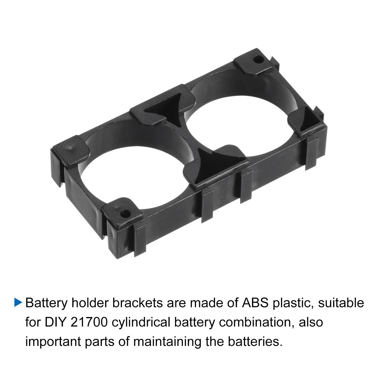 50pcs 21700 Battery Holder Bracket 2 x 1 21.3mm Diameter for DIY Battery