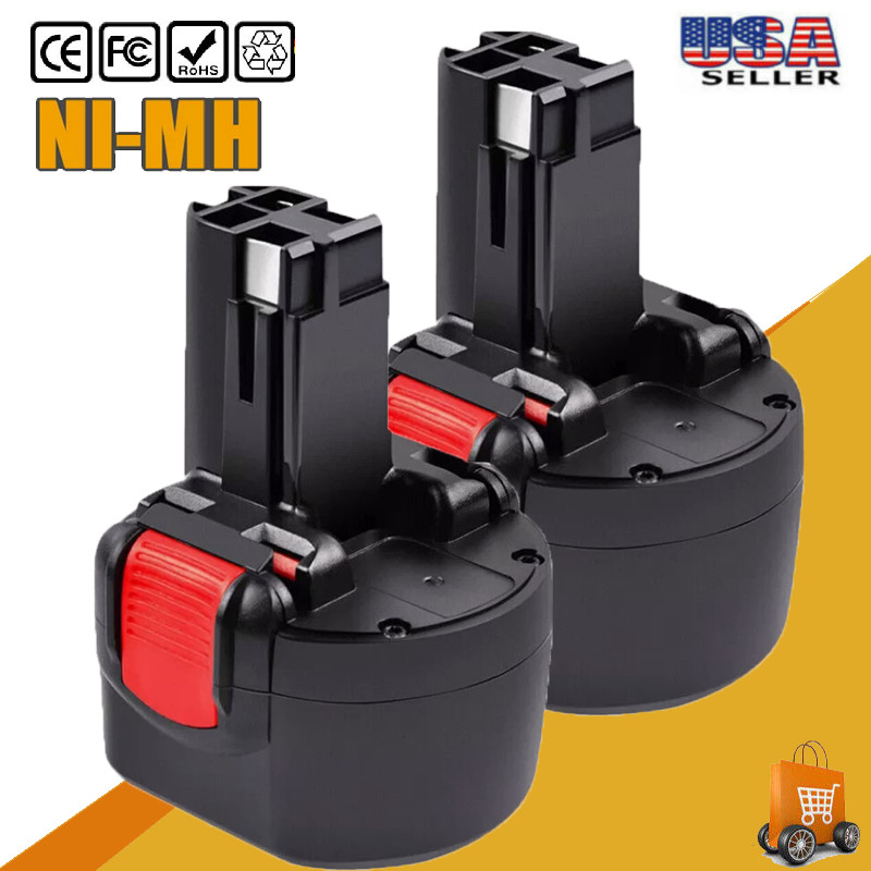 2X 4.8Ah Ni-MH Battery for Bosch 9.6V BAT040 BAT038 BAT041 BAT140 BAT159 BAT048