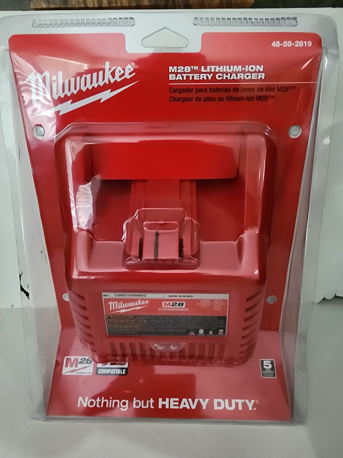 NEW 48-59-2819 For Milwaukee M28 28V Lithium-Ion Battery Charger-No Battery
