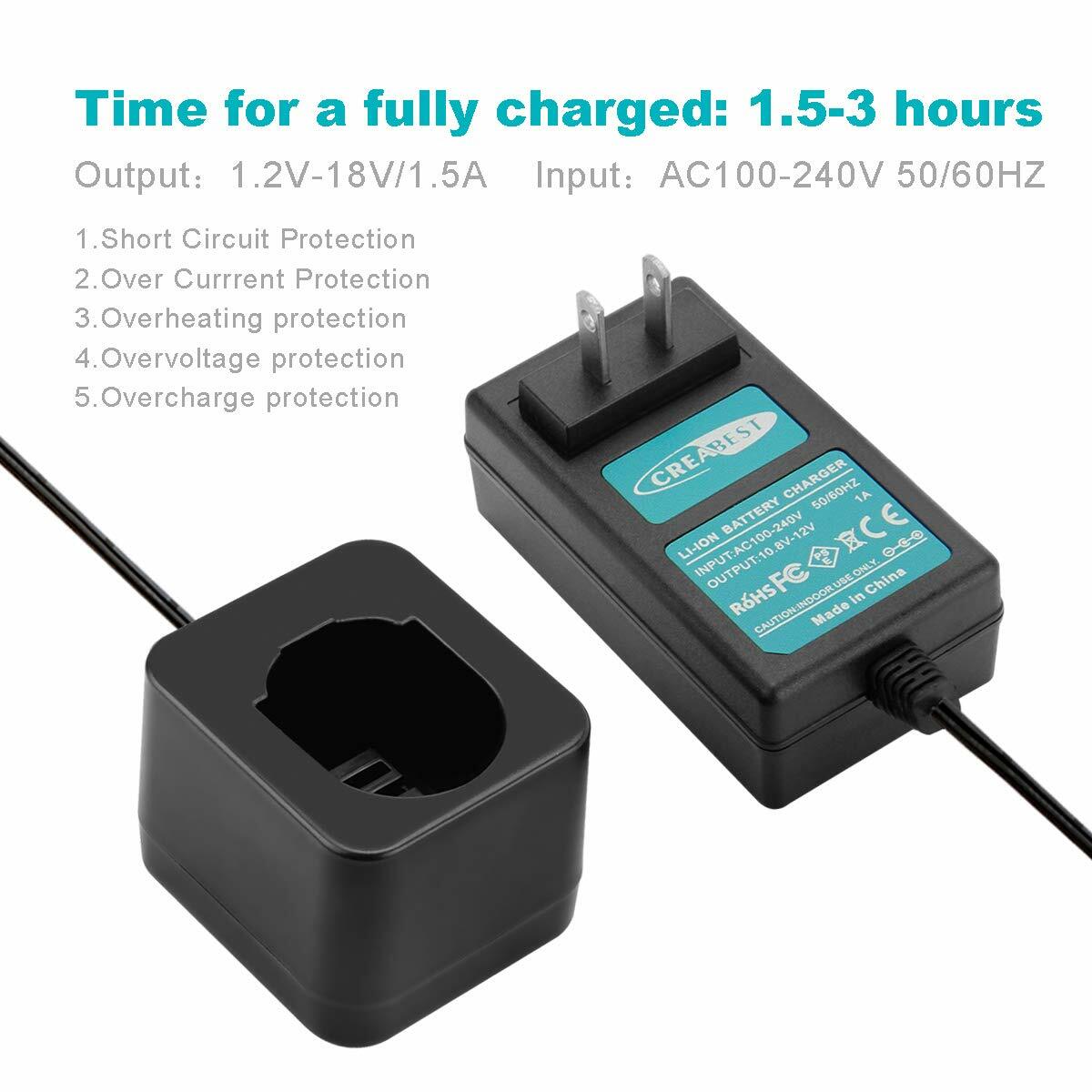 7.2V-18V Battery Charger For Black Decker PS120 PS130 PS140 Ni-MH/Ni-Cd Pod