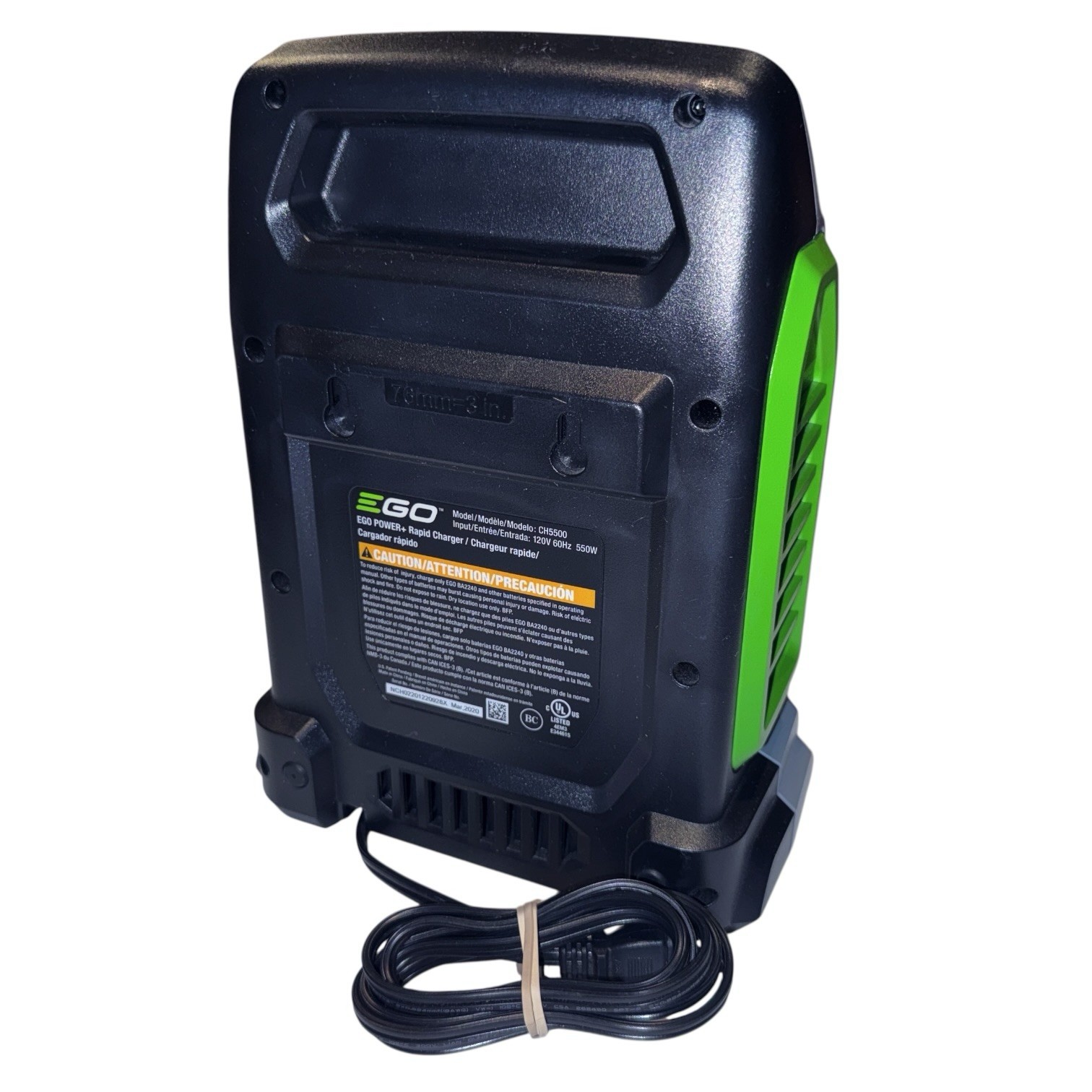 EGO Power+ Replacement CH5500 Rapid Charger 56V Battery Charger OEM ~ Powers On!