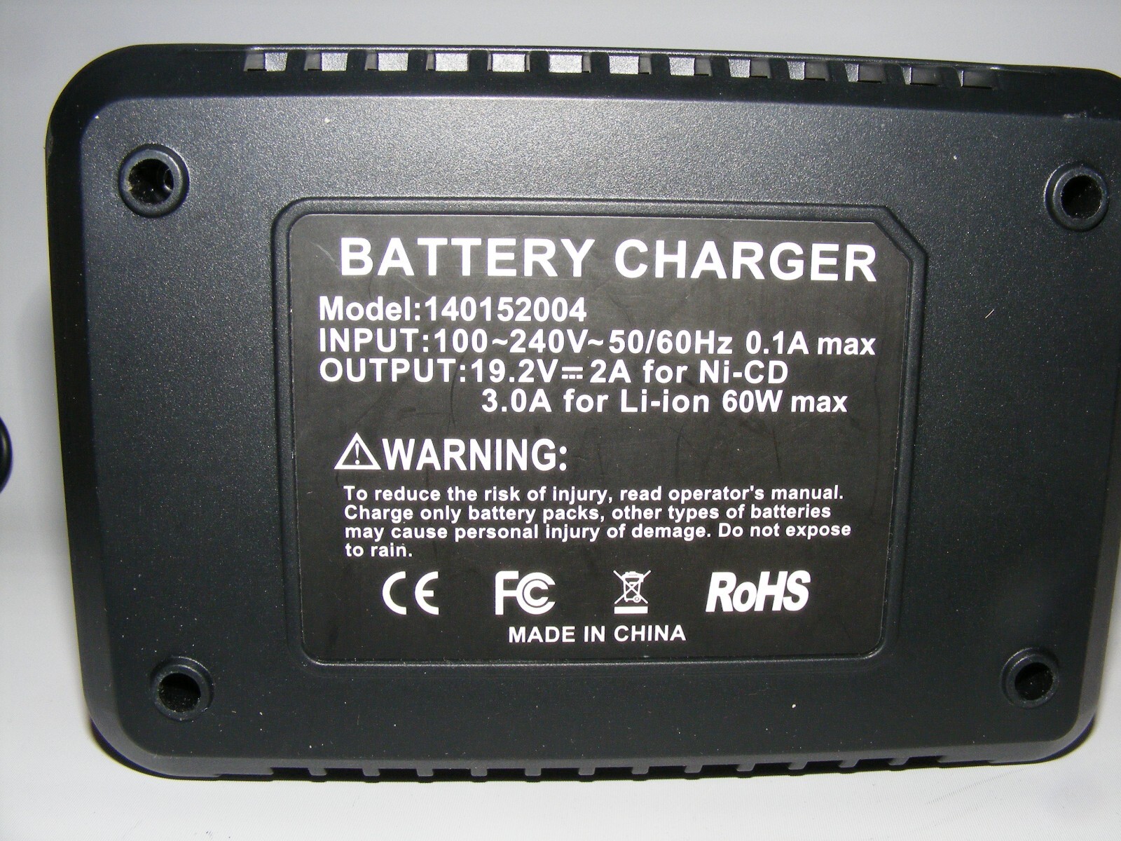 Unbranded Battery Charger Replacement 140152004 60W 19.2V Ni-CD Li-ion