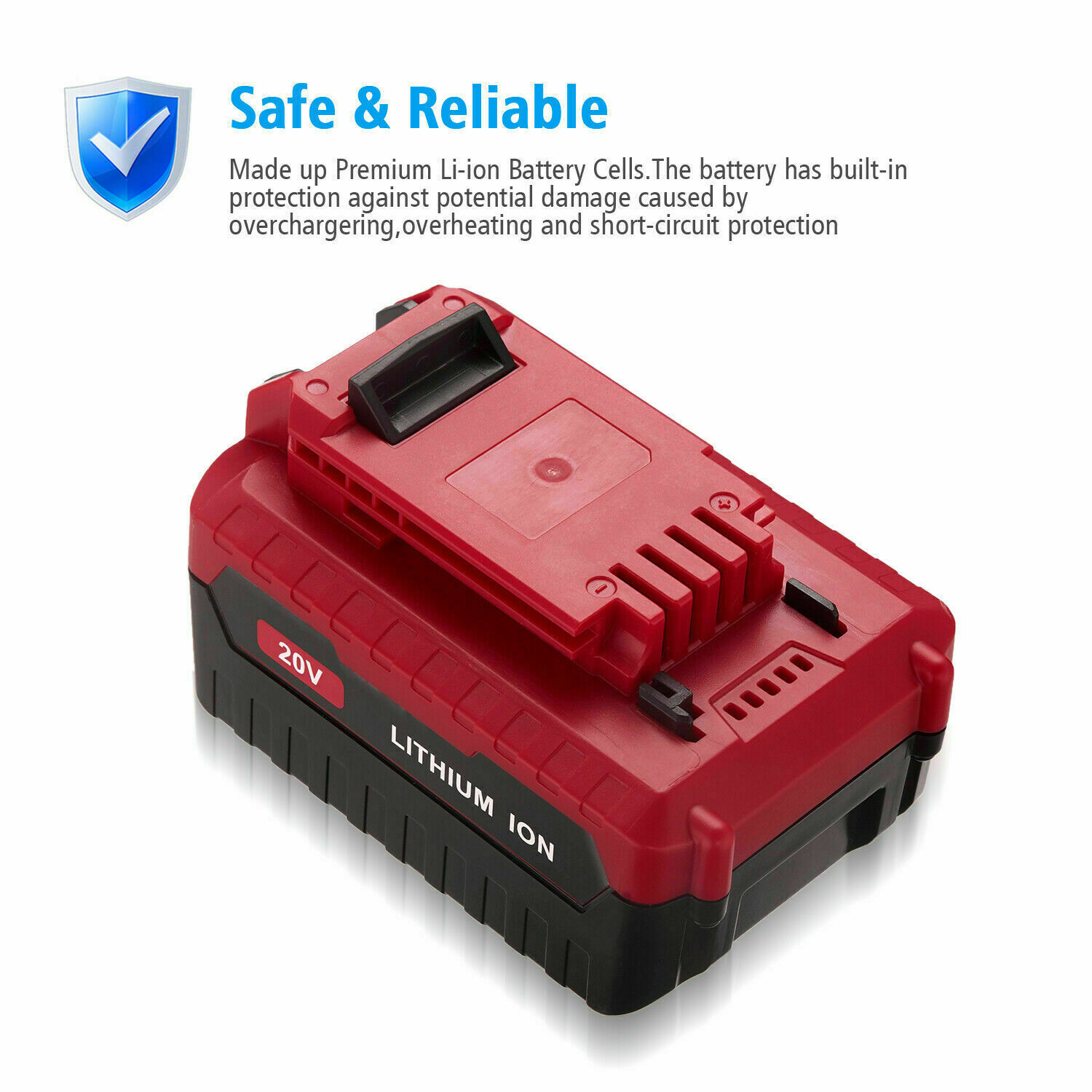 2x 20Volt 8.0Ah Lithium-ion Battery for Porter Cable MAX PCC685L PCC680L 7000mAh