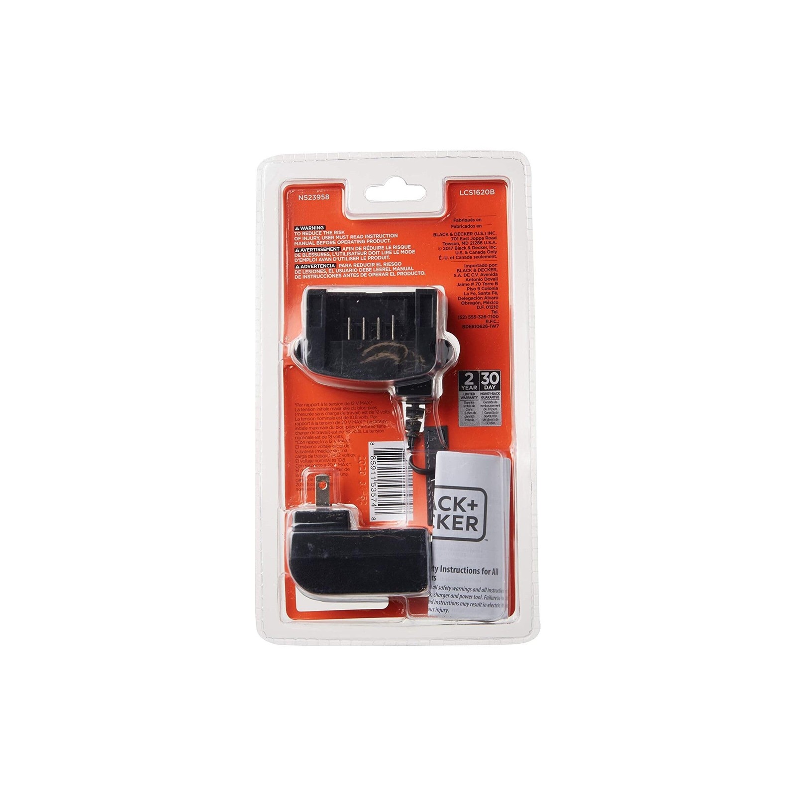 BLACK+DECKER 20V MAX Lithium Battery Charger, Compatible with 12V and 20V Bat…