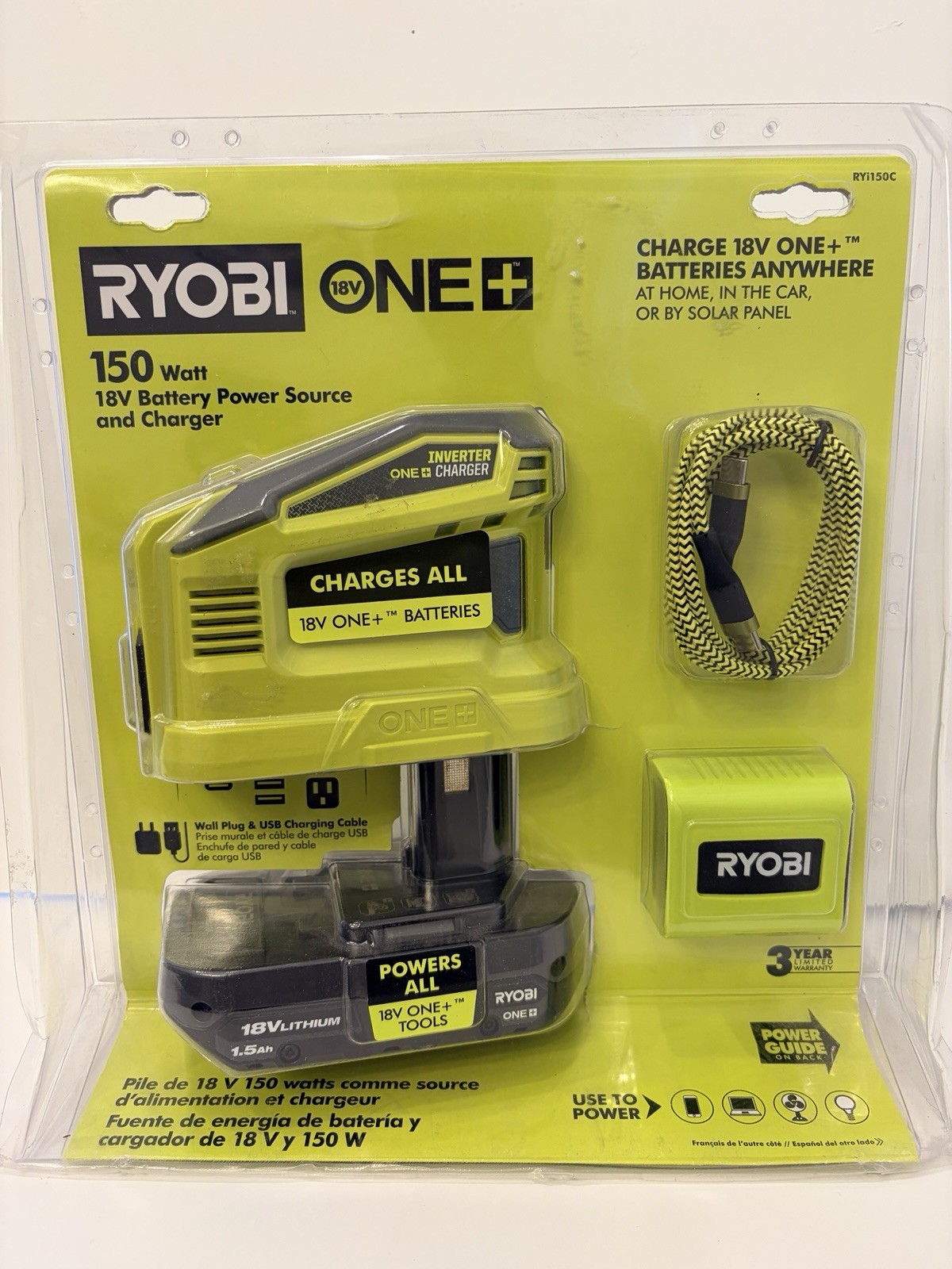 18V ONE+ 150-WATT BATTERY POWER SOURCE AND CHARGER KIT