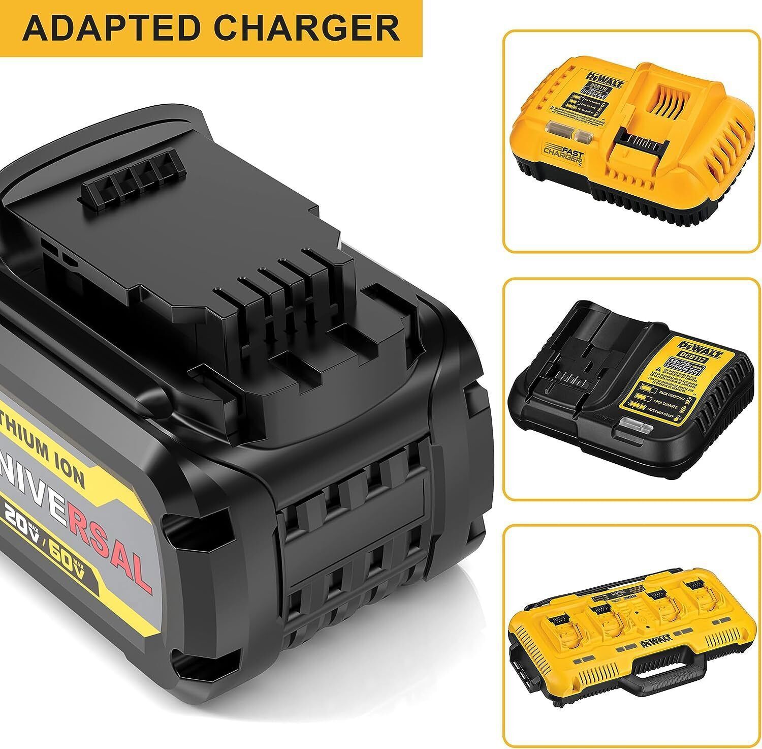 2PACK FOR DeWALT for DCB609-2 DCB606 20/60V 9Ah MAX FLEXVOLT Lithium-Ion Battery