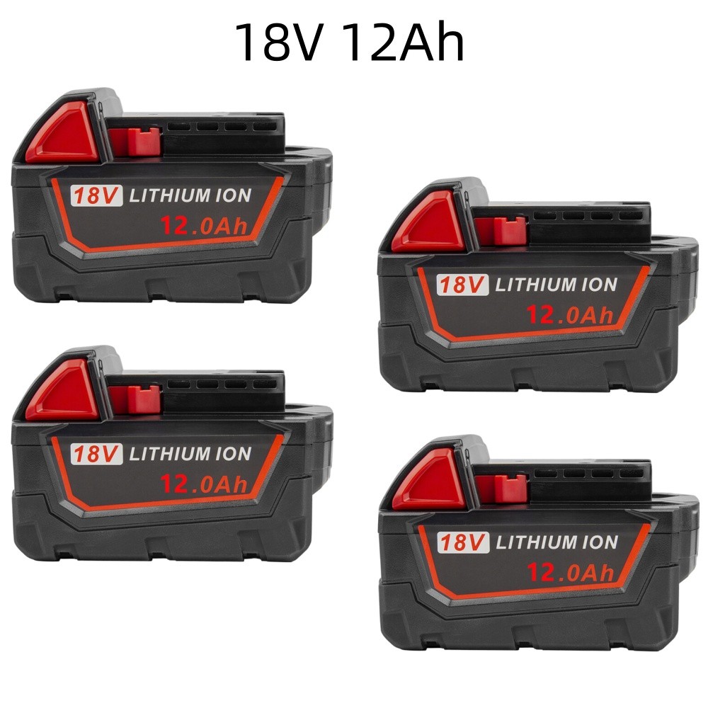 M18 12AH 18V Capacity Battery Li-Ion Fit For Milwaukee M18B5 48-11-1860 Pack