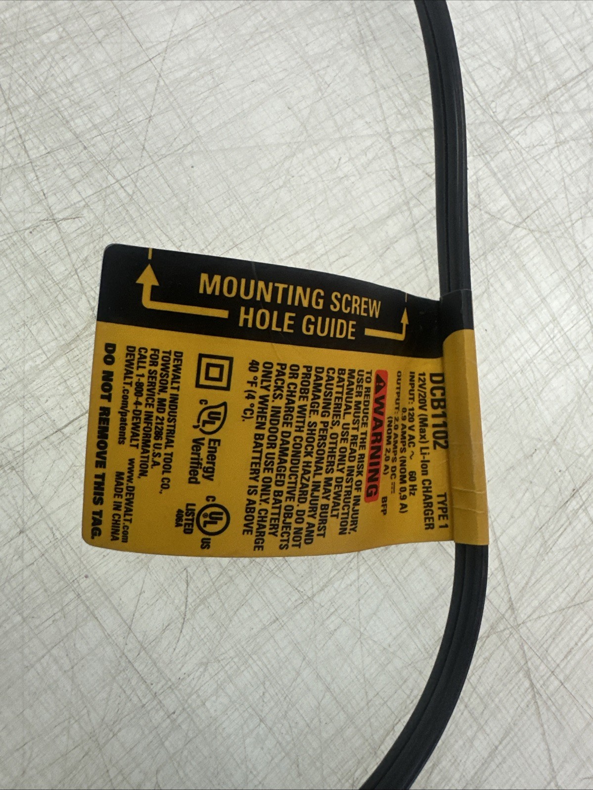 Dewalt Battery Charger 12/20V Max Flexvolt Lithium-Ion 2 AMP, DCB1102