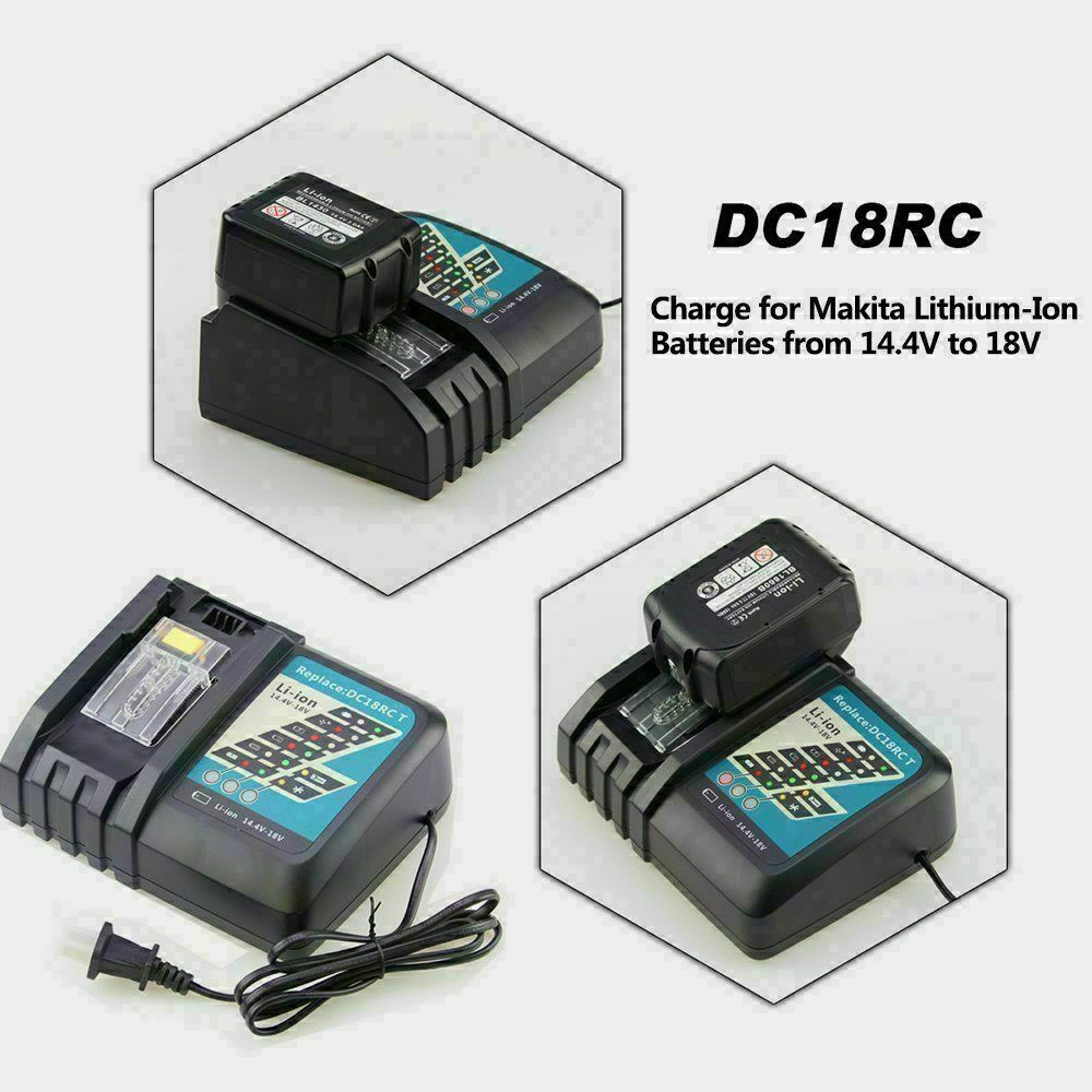 FOR Makita DC18RC 18V RAPID FAST Battery Charger 18Volt (BL1830B BL1850B BL1840)