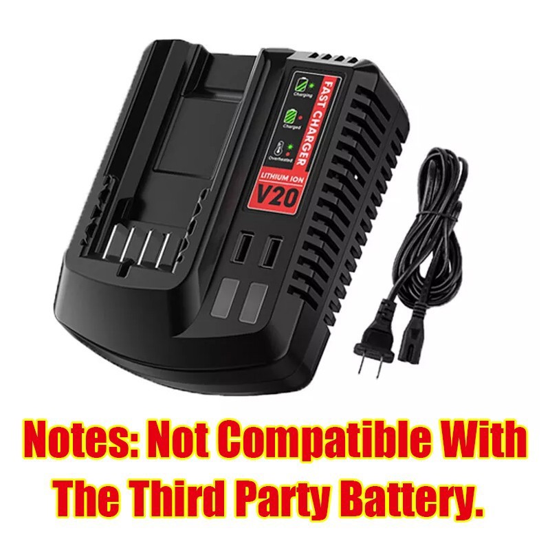 V20 20V Battery Fast Charger CMCB104 For Craftsman 20V Max Lithium ion Battery