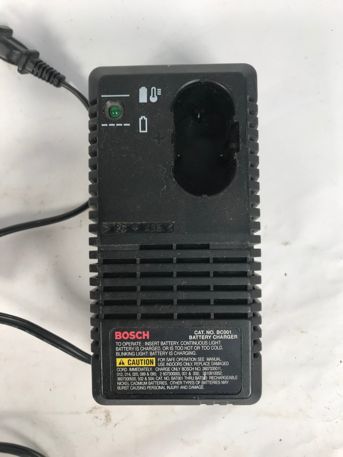 Bosch Model BC001 Battery Charger 7.2V-14.4V