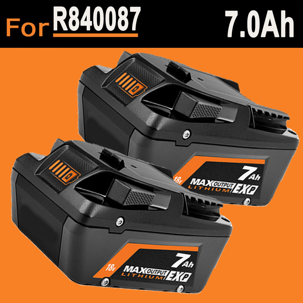 2X 7.0 Ah FOR RIDGID 18V AC840087P R840087 MAX Output Battery 18 Volt X4 R840085