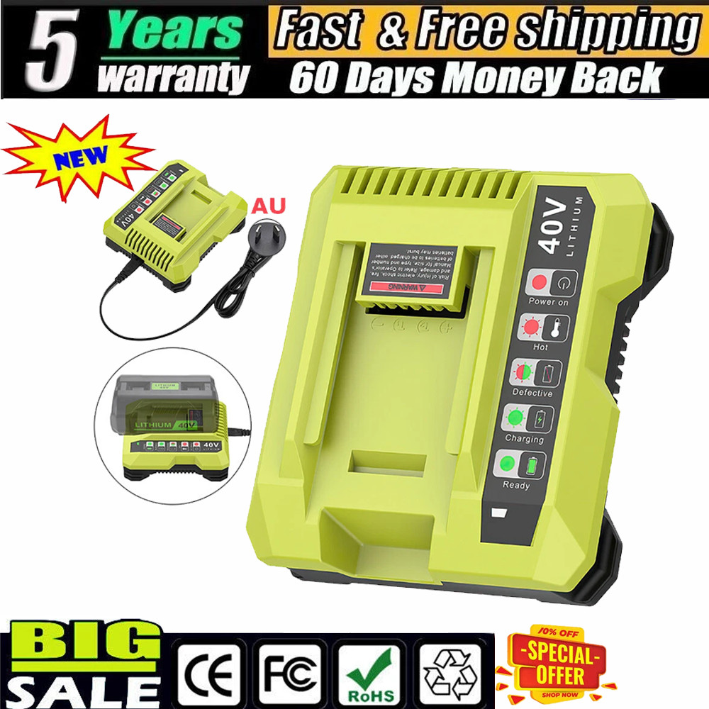 For Ryobi OP408VNM 40V Lithium-Ion Battery Rapid Charger OP406VNM 40-Volt NEW