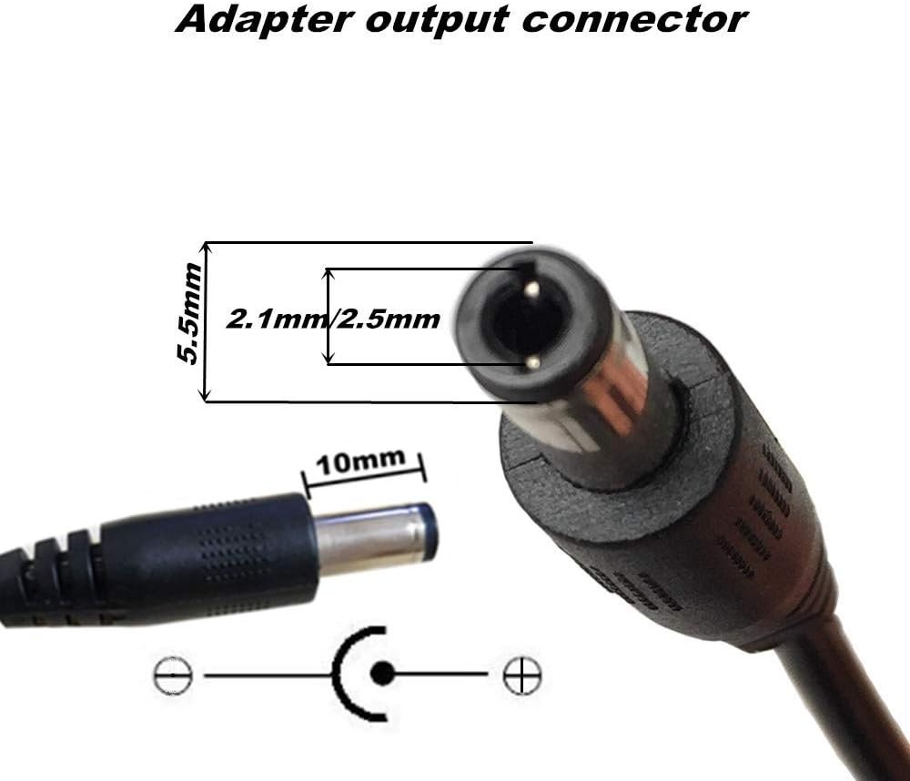 21V AC/DC Adapter Charger Power Supply Cord plug tip size 5.5mm/2.5mm