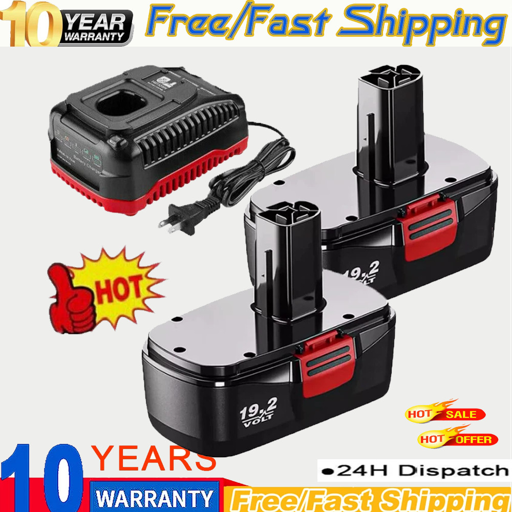 2Pack For Craftsman 19.2 Volt Battery C3 DieHard 130279005 11376 130279003 11375
