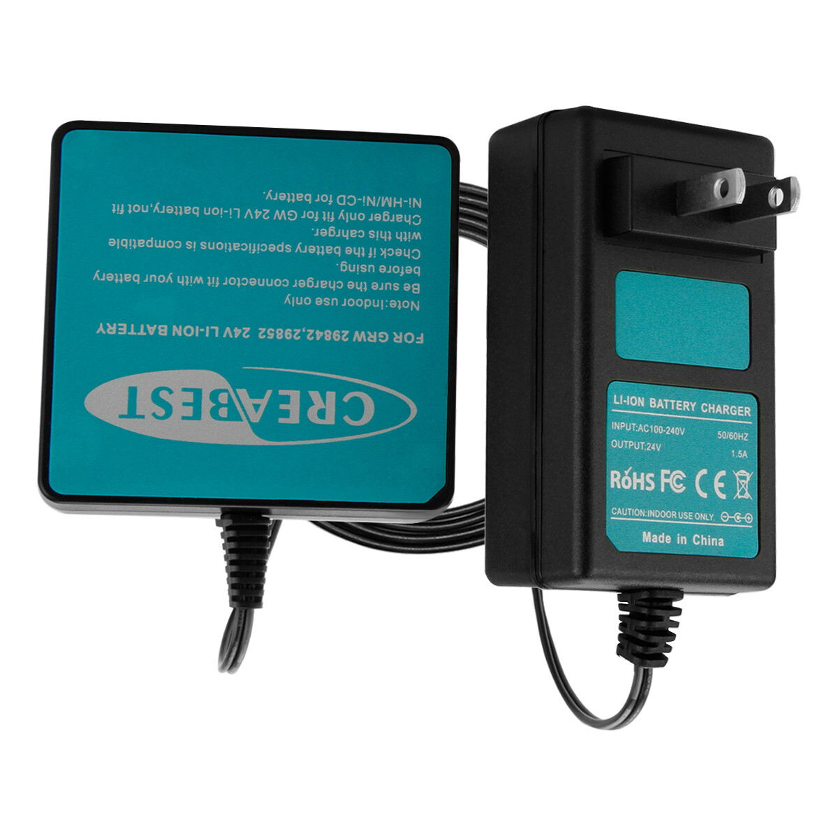 Li-ion Battery Charger For GreenWorks G-24 24V 29842 29322 29852 Battery