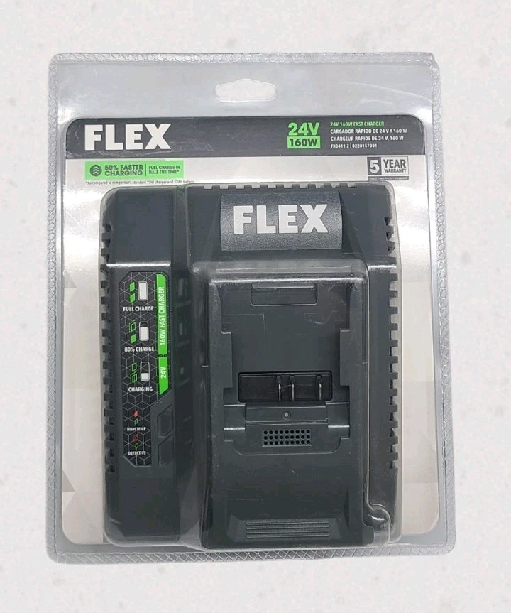 Genuine FLEX FX0411-Z 24V 160W Lithium-Ion Battery Fast Charger