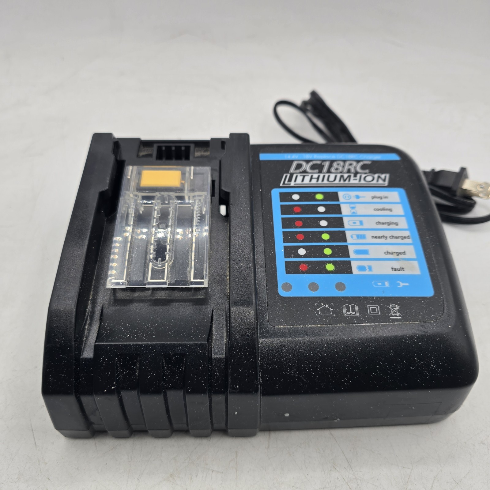 DC18RC Replacement Charger For Makita Lithium‑Ion 18V Battery BL1830