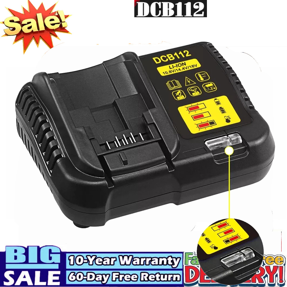 New for DEWALT DCB112 18-20V Lithium-Ion Battery Charger DCB204 DCB200 DCB205
