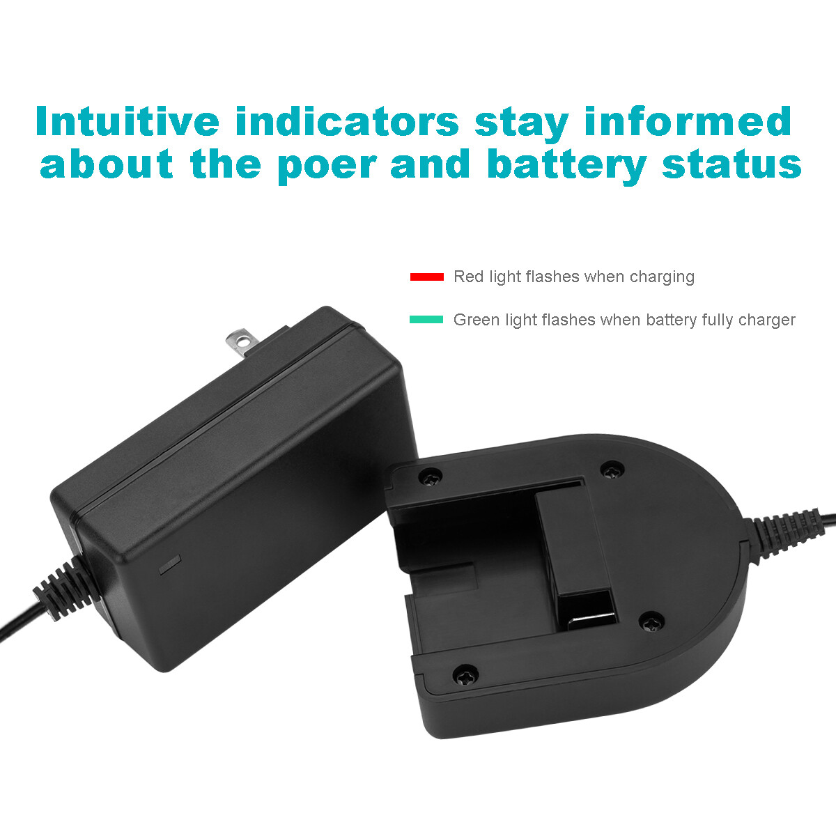 For Porter Cable PC18B PCXMVC PCC489N PCMV 1.2V-18V Ni-MH/Ni-CD Battery Charger