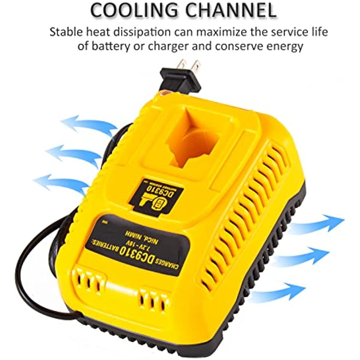 Fast Battery Charger DW9116 for Dewalt 7.2V-18V XRP DC9096 DC9091 Battery DC9310
