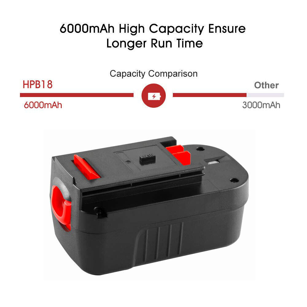 2Pack for Black and Decker HPB18 18 Volt 7Ah Li-ion Battery HPB18-OPE 244760-00