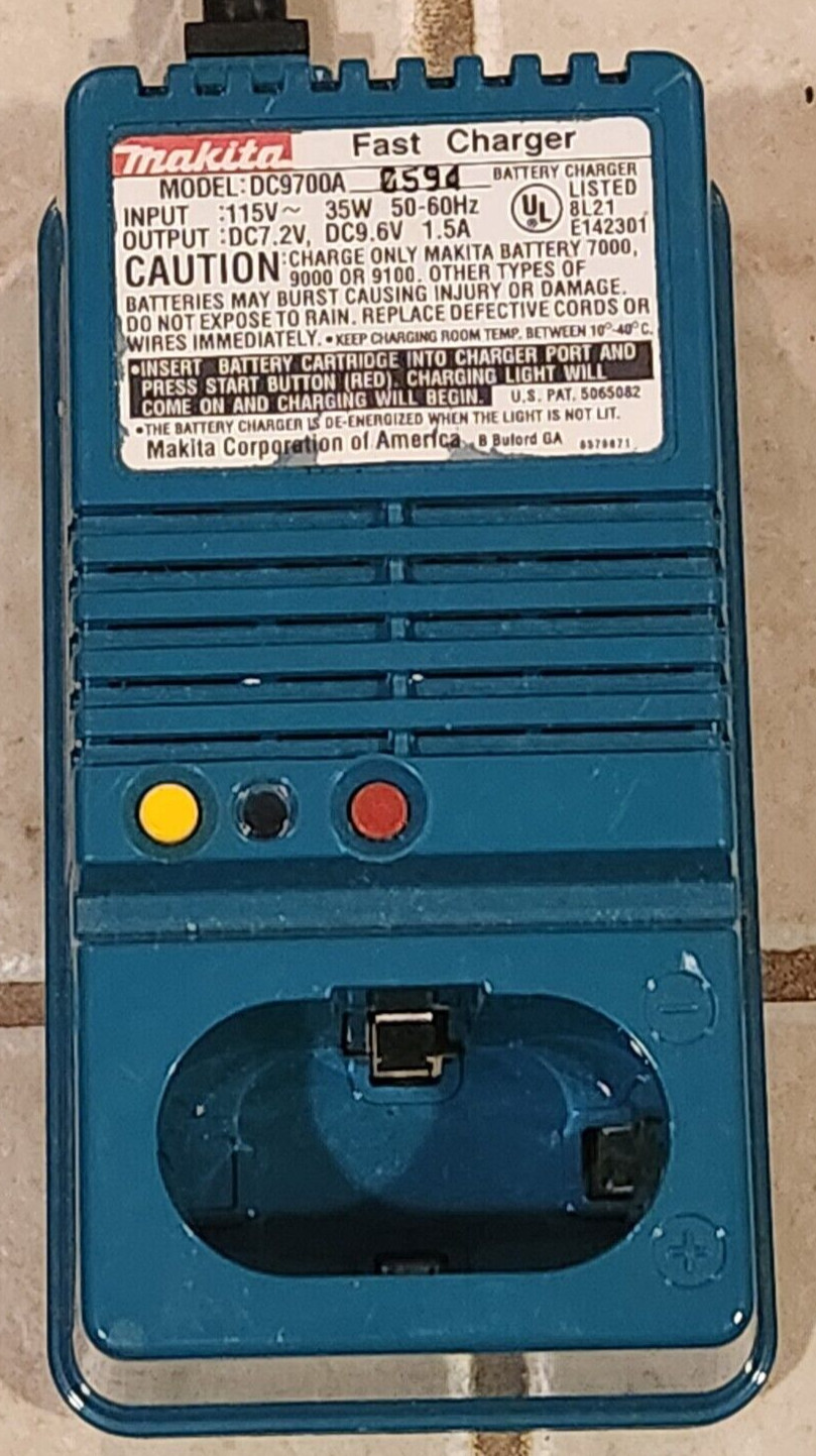 Makita DC9700A DC9700 7.2V to 9.6V Battery Fast Charger Genuine OEM