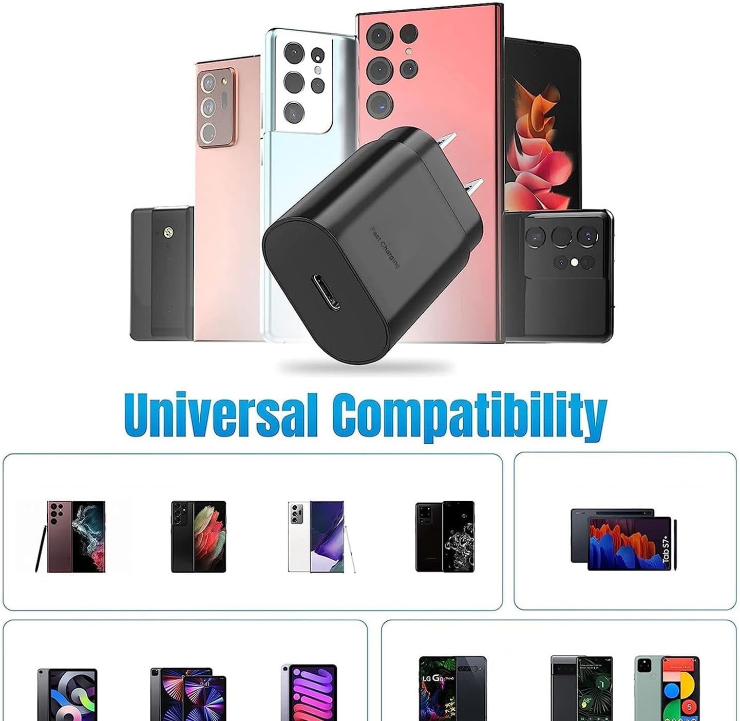 25W USB C Charger, Fast Charging Block, Type-C Power Adapter. The Mobile Phone C