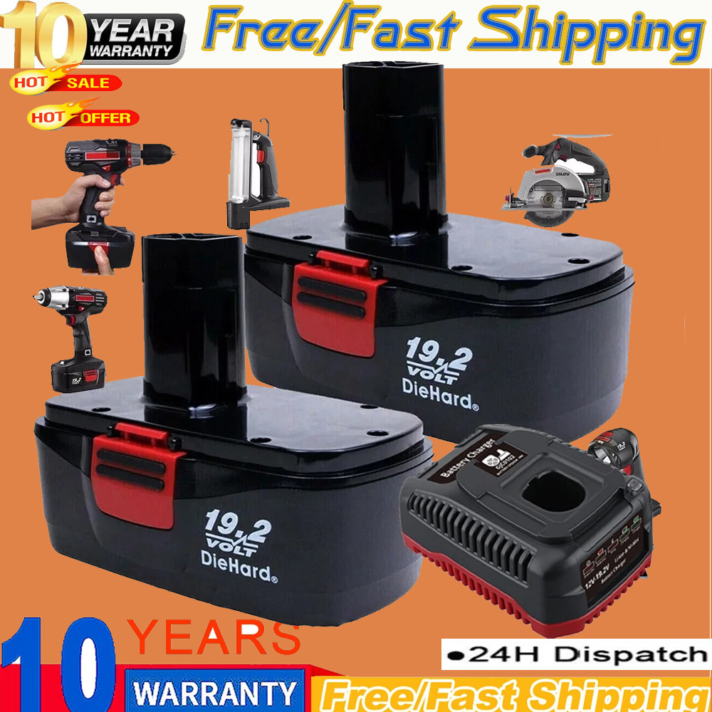 2Pack For Craftsman 19.2 Volt Battery C3 DieHard 130279005 11376 130279003 11375