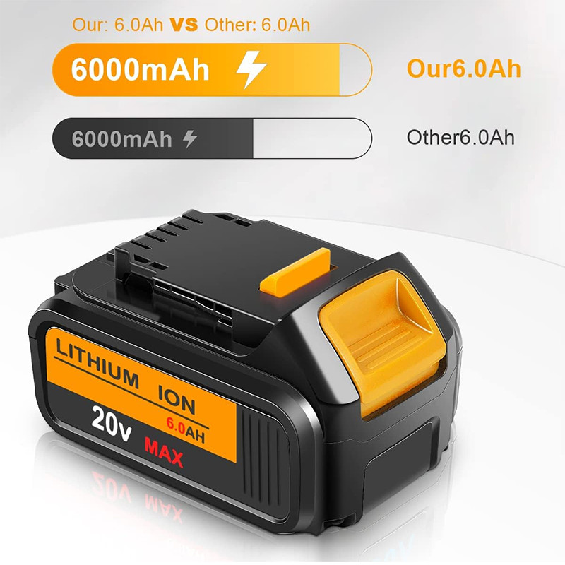 2PACK Battery pack for DeWalt 20V 20 Volt 6.0AH MAX XR DCB206-2 DCB205-2