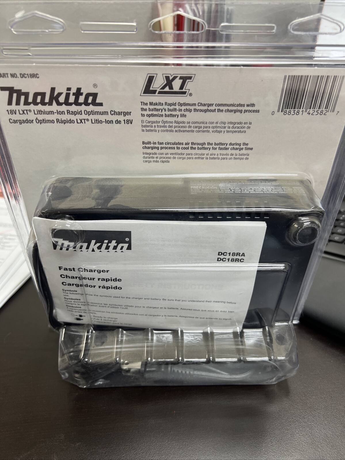 Makita DC18RC GENUINE 18V RAPID FAST Battery Charger 18 Volt Fr BL1830B, BL1850B