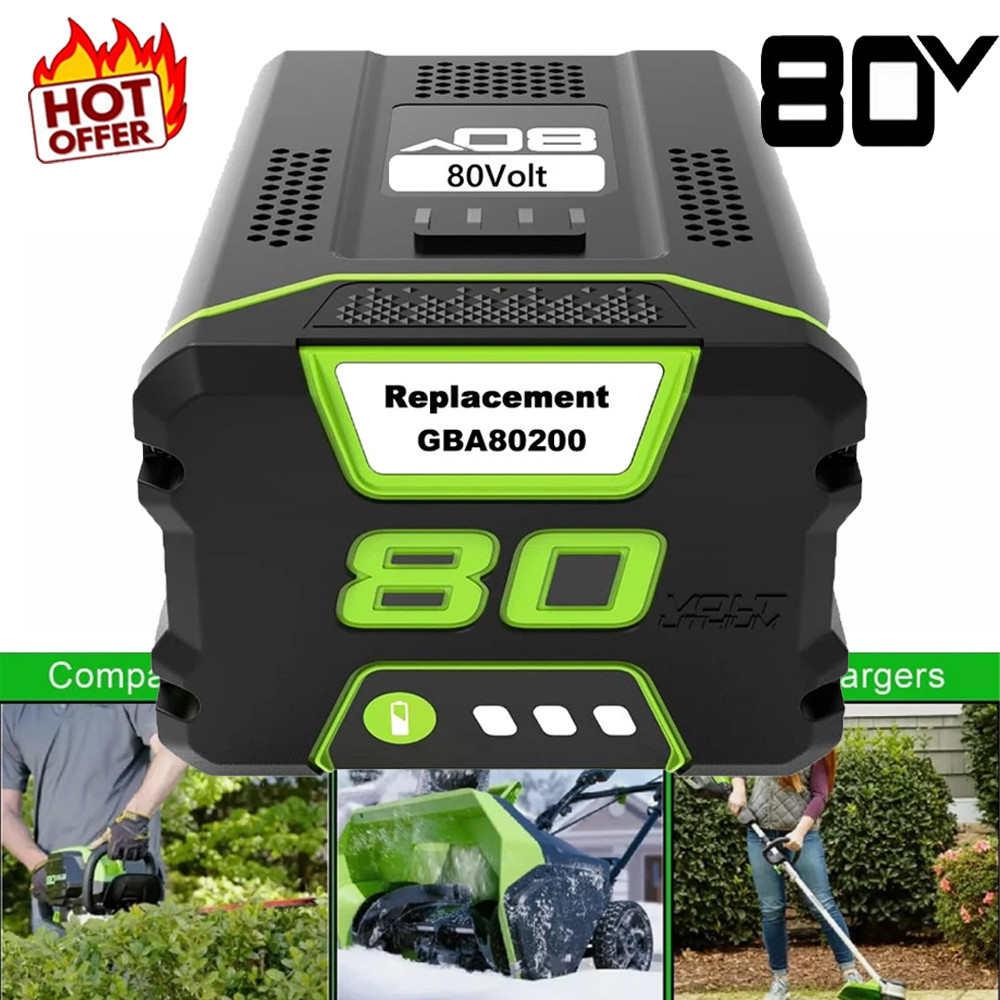 5.0Ah FOR Greenworks 80V Lithium Ion Rechargeable Li-ion Battery BAB727 GBA80200