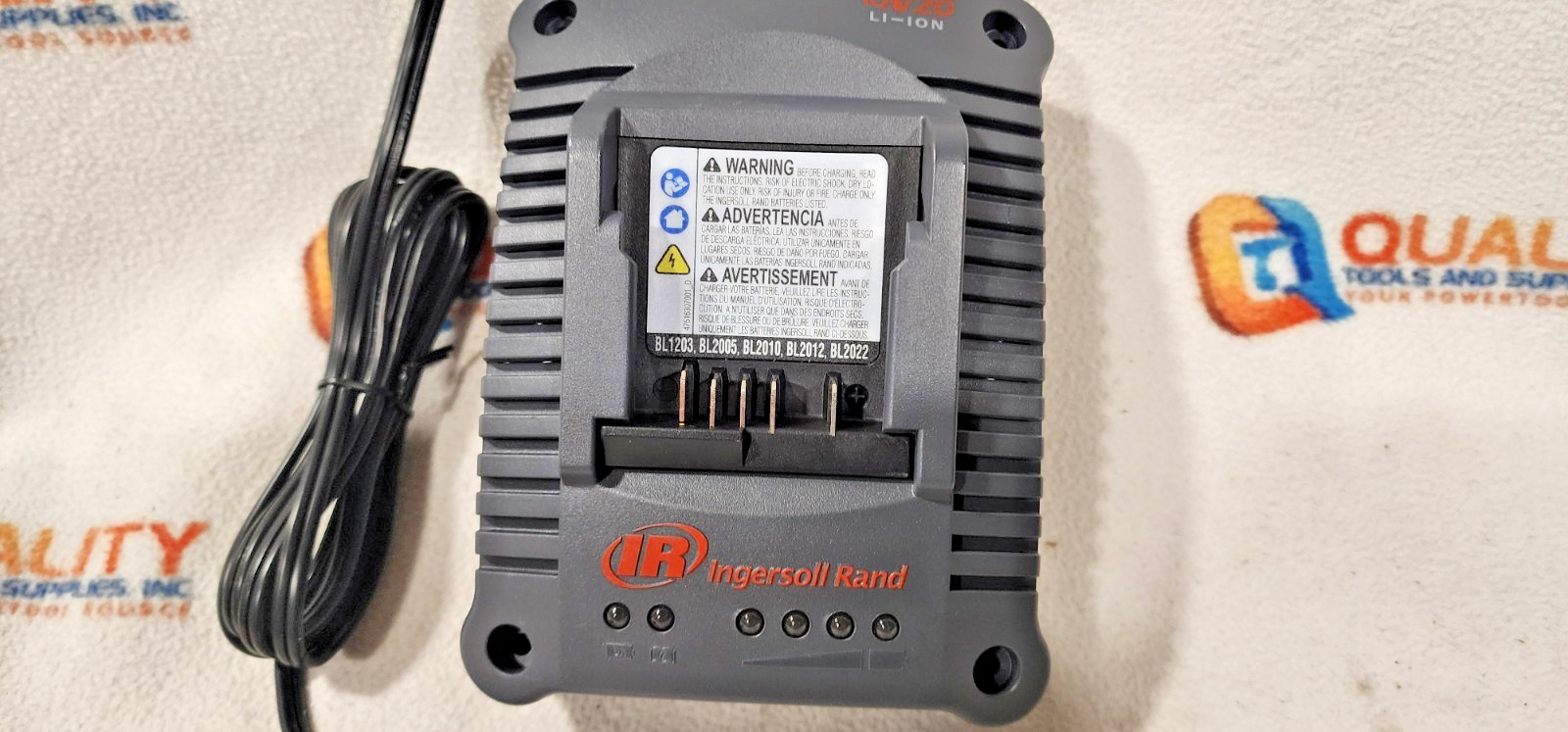 New Ingersoll Rand BC1124 iQV 12V/20V Lithium Ion Battery Charger
