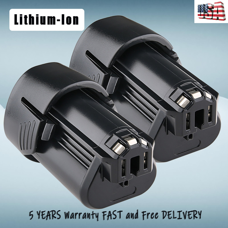 2X 10.8V/12V 4800mAh For BOSCH BAT411 Lithium-ion Battery BAT413 BAT412A BAT411A