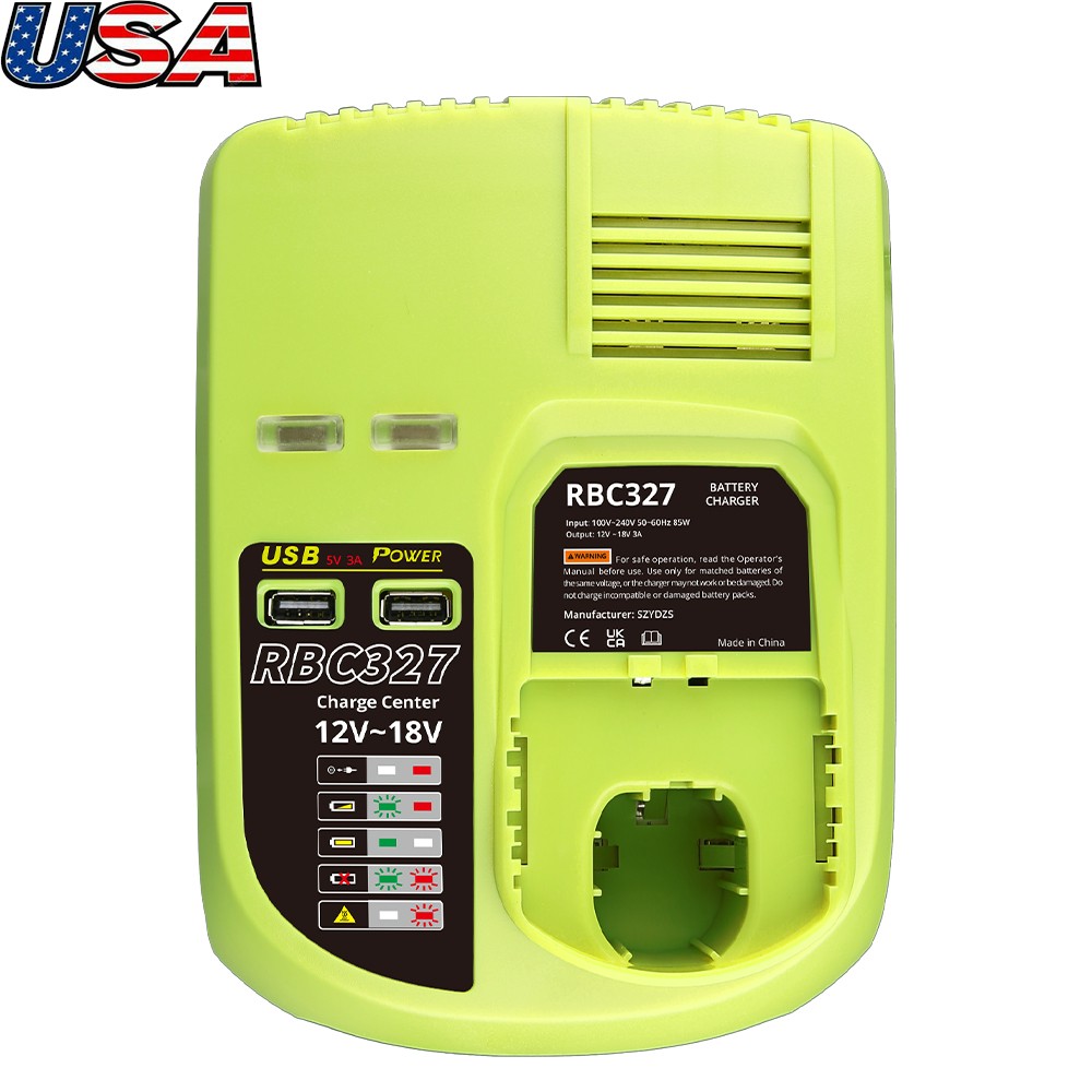 P117 Fast Charger For RYOBI P108 Battery High Capacity 12V-18V Li-Ion Ni-Mh