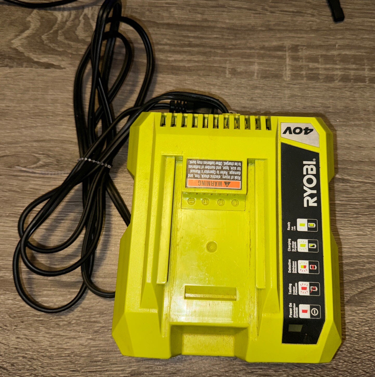 OEM Genuine Ryobi 40V Lithium Ion Class 2 Battery Charger OP401